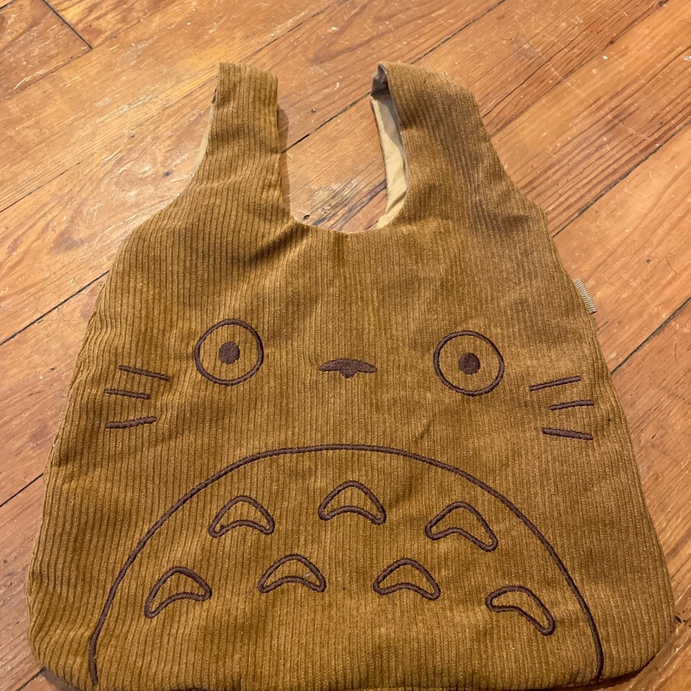 Cute Corduroy Totoro Tote Bag